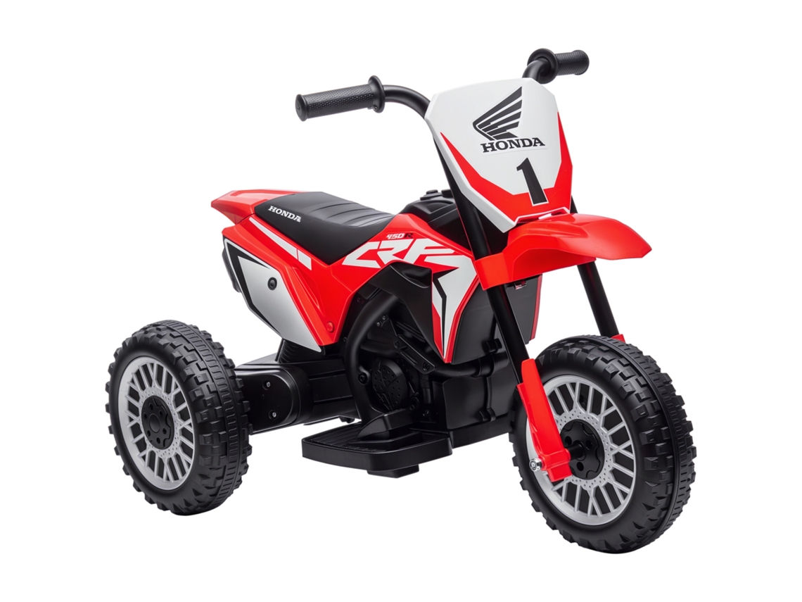 Motocicleta Eléctrica Infantil Honda Crf450rl, Velocidad De 3 Km/h, Claxon, Arranque En Rojo.
