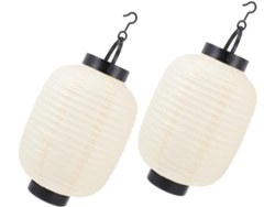 Farolillos De Papel Japoneses Plegables De 2 Piezas Con Luces, Elegantes Elementos Decorativos.