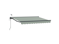 Vidaxl Toldo Retráctil Eléctrico Verde, Blanco, Antracita 3,5 X 2 M