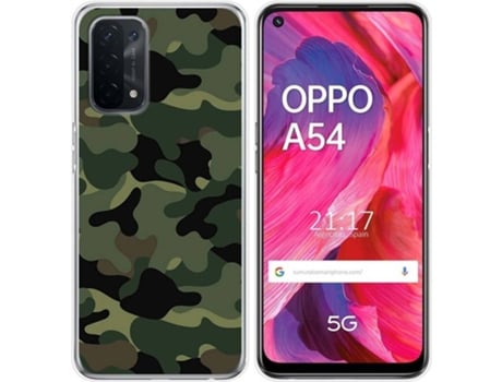 Carcasa Oppo A54 5G / A74 5G TUMUNDOSMARTPHONE Camuflaje Multicolor