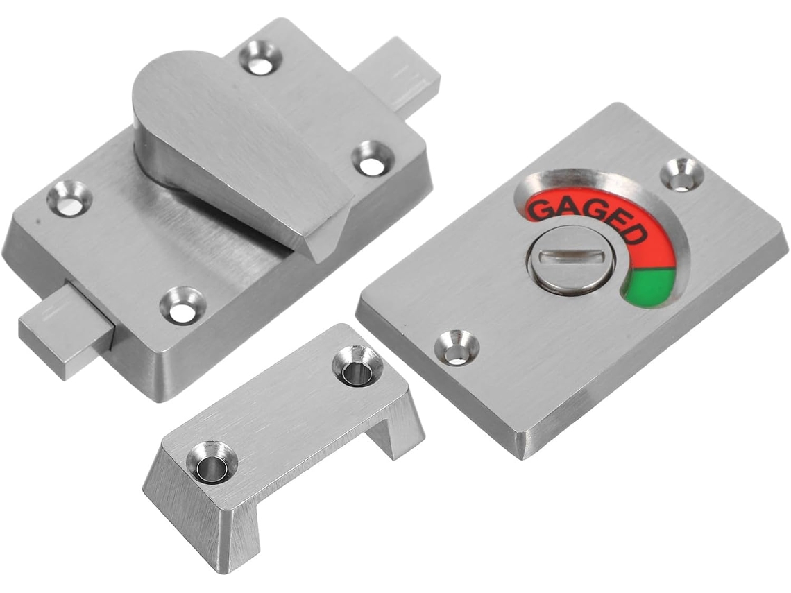 Cerradura De Puerta De Acero Inoxidable Para Baños Públicos Pestillo Y