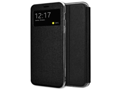 Funda Libro Soporte con Ventana para Oppo A38 4G color Negra