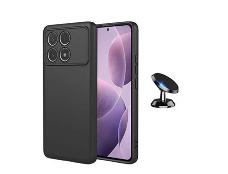 Funda Carro Compativel para Xiaomi Xiaomi Poco F6 Pro PHONECARE Silicona Líquida Negro