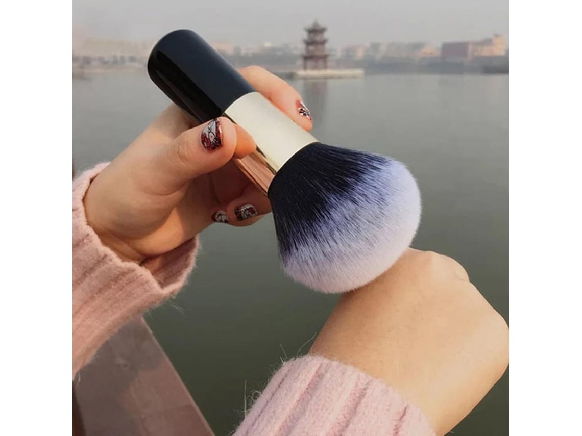 Brocha de maquillaje de gran tamaño, juego de brochas para base en