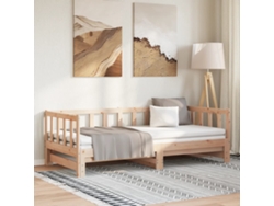 Sofá Cama Nido Madera Maciza De Pino 90x200 Cm
