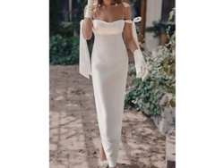 2026-vestido Largo De Satén Sin Mangas Para Mujer, Escote Off Shoulder, Diseño De Malla, Color Sólido, Primavera Verano, Fiesta Moderna