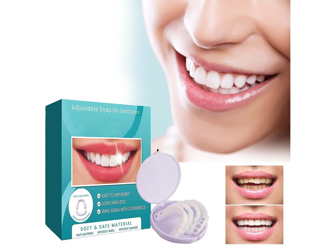 Prótesis dentales temporales instantáneas para una sonrisa segura, carillas dentales para restauración dental temporal, 3 pares.