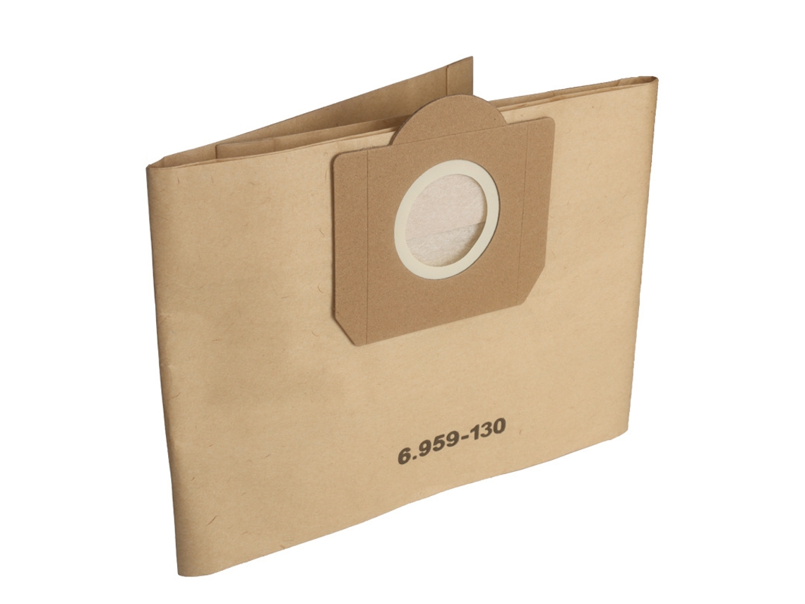 15 paquetes de bolsas de repuesto para aspiradoras Karcher 6.959-130.0 WD3 WD3P MV3 (filtros de papel húmedos y secos)