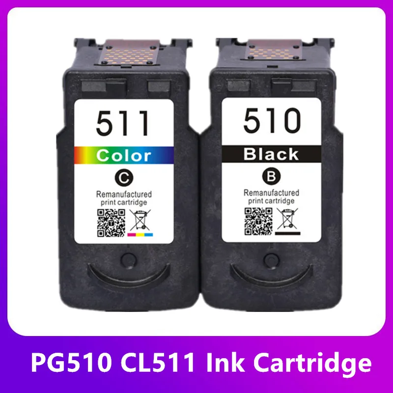 1bk 1colorpara Canon Pg510 Cl511 Pg 510xl Cl 511xl Pg-510 Cartucho De Tinta Para Pixma Ip2700 Mp230 Mp240 Mp250 Mp260 Mp270 Mp280