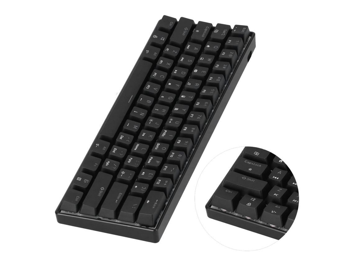 Teclado Mecánico De Juegos Rgb Con 61 Teclas