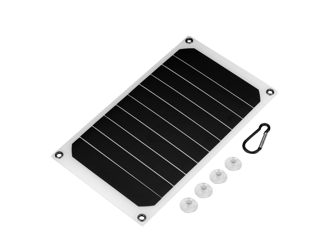 Cargador Solar Portátil De 10 W Con Clasificación De Impermeabilidad Ip64 Y Salida Usb De 5 V Para Dispositivos Móviles.