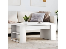 Mesa De Centro Madera De Ingeniería Blanco 102x55x42 Cm