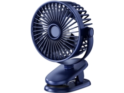 Mini Ventilador De Escritorio Usb Con Clip Rotación 360° 2 Velocidades Aire Acondicionado Silencioso Para
