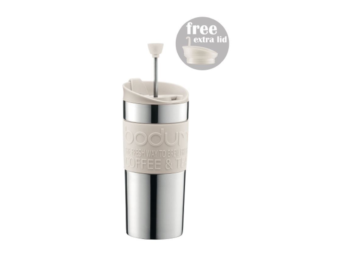 Juego de tazas de viaje de acero inoxidable BODUM 0.35L Blanco roto