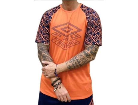 Camiseta de Hombre para Fitness UMBRO Active Graphic Naranja (XL)