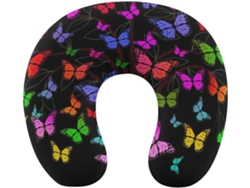 Almohada Viaje Forma Mariposa Espuma Viscoelástica Viscoelástica Fácil Relajación Cómodos Familia.brfácil