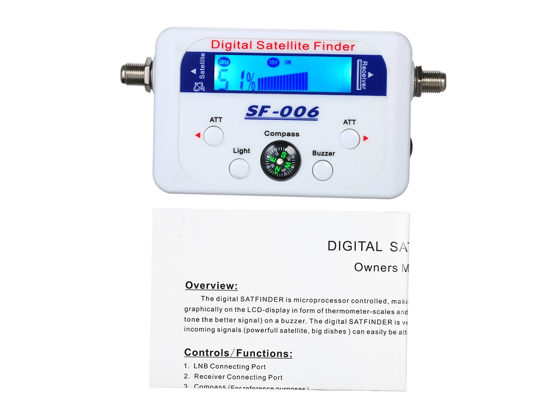 Buscador De Satélites Digital Con Brújula Y Pantalla Lcd, Medidor De Señal Portátil Para Televisión Por Satélite.