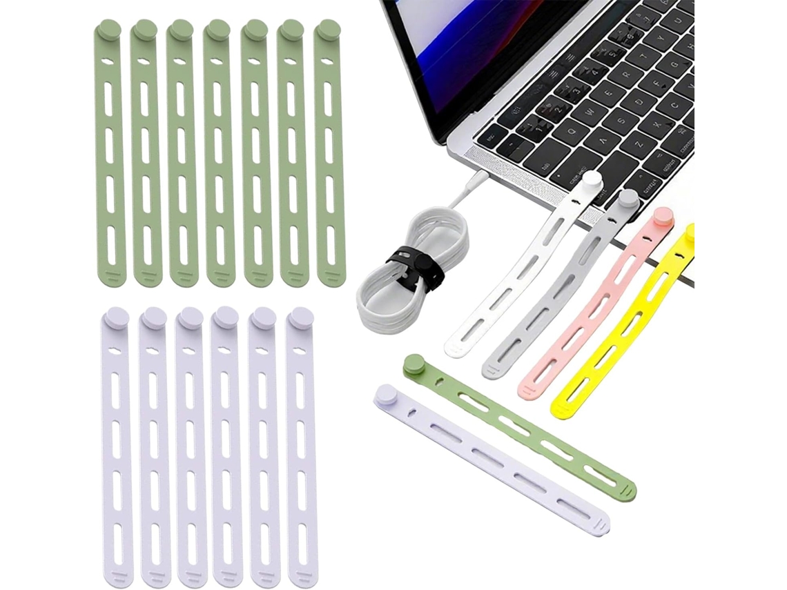 Bridas de nailon reutilizables para organizar cables | 20 unidades de bridas de alta elasticidad Vayotoy