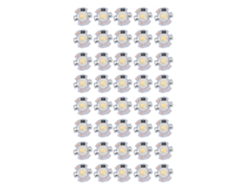 Bombillas LED de 1 W y 24 V, 2026, 40 unidades, con base de aluminio de 16 mm/0,6 pulgadas, de bajo consumo y luz cálida, ideales para linternas y faros.