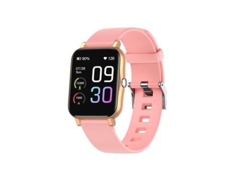 Smartwatch 1 Pantalla completa de 7 pulgadas 100 modos deportivos Duración de la batería de 25 días Rosa AUJEZON
