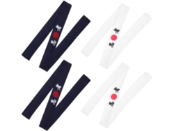 Diademas Japonesas De 4 Piezas Para Chef De Sushi, Diademas Estilo Ninja, De Accesorios Para Disfraces.