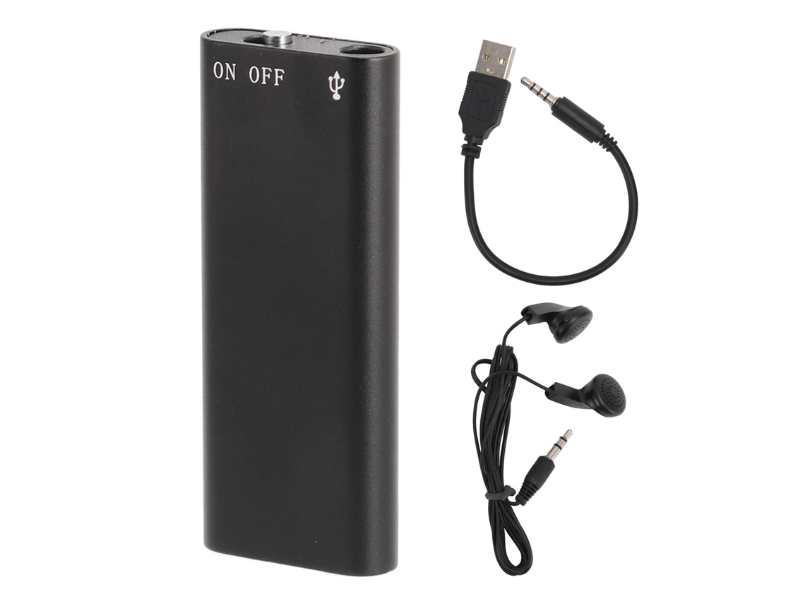 Reprodutor Mp3 Mini Gravador De Voz Com Cancelamento De Ruído Bateria De Longa Duração 8gb Para Aulas Reuniões