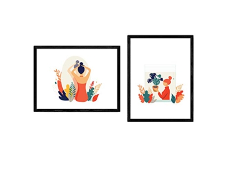 Pack de Poster NACNIC Ilustracion de Mujeres En Casa (A3)