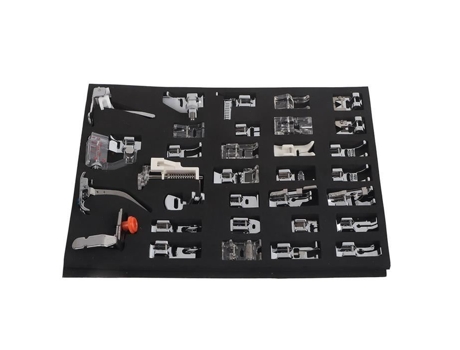 Conjunto de Prensatelas para Máquina de Coser Patchwork de Enganche HURRISE 32 Prensatelas Metálicos