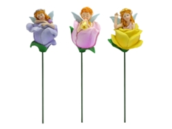 3 Estacas De Resina En Miniatura Para Jardín De Hadas, Decorativas En 3d Para Exteriores.