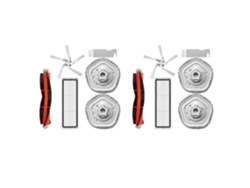 2x For Xiaomi Dreame Bot W10 W10 Pro Self-cleaning Robot Vacuum Mop Main Side Brush Hepa Filter Mop Pads Parts For Home