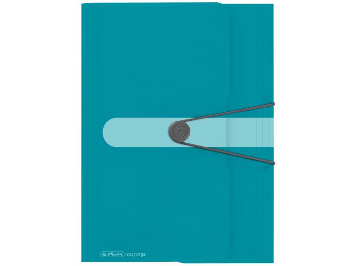 Carpeta de Bloqueo de Colores HERLITZ Turquesa Caribeña A4
