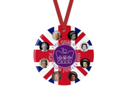 Colgante conmemorativo del 70.º aniversario de la vida de la Reina Británica.