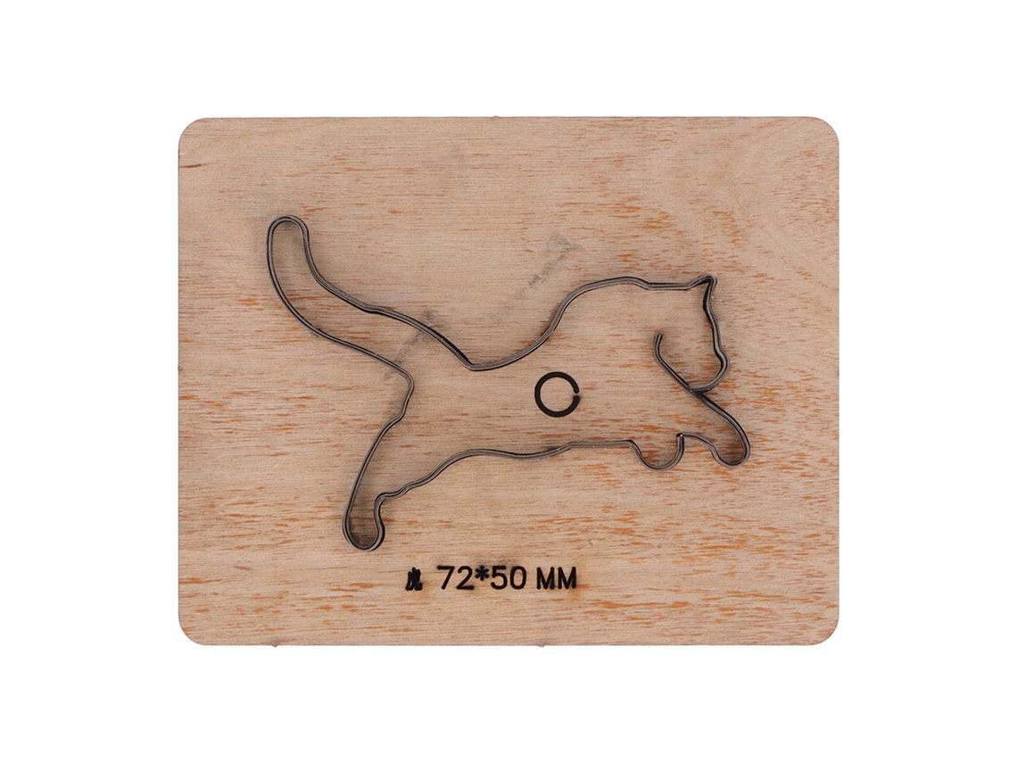 Matriz De Corte En Cuero Forma De Tigre Punch Cutter Herramienta De Arte 72x50mm Para Papel Goma