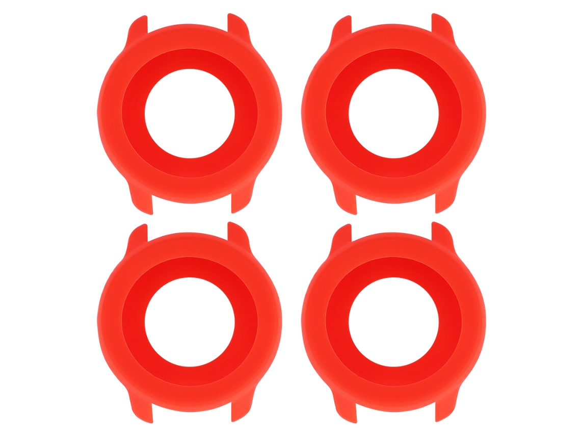 4 Piezas De Funda Protectora De Reloj Suave De Tpu Anti Explosión Para Huami Amazfit Gtr 47mm Rojo