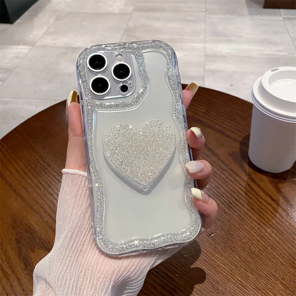(iphone 16 Plus, Plata) Funda Para Teléfono, Soporte, Cubierta Antigolpes Para Iphone
