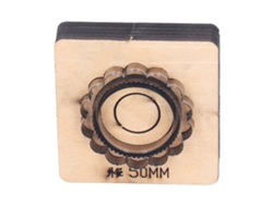 Troquel De Corte De Cuero Con Forma De Girasol, 50 Mm De Diámetro. Molde De Corte Preciso Para Acero Y Madera.