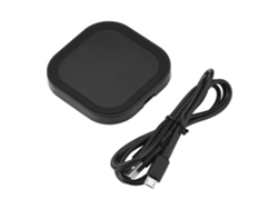 Base Delgada Ultra Delgada Certificada Fast Qi De 10w Para Carga Inalámbrica Para Teléfonos Móviles Negro