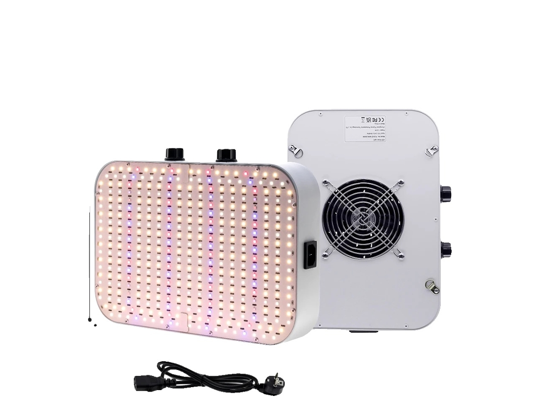 Lámpara LED de cultivo, brillo ajustable, ventilador de refrigeración integrado, 120 W, UE