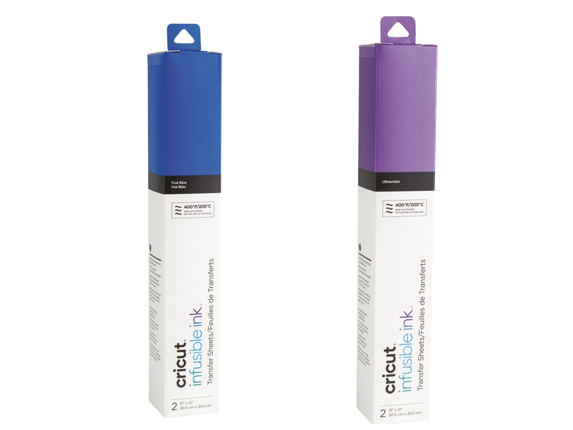 4 hojas de transferencia - Violeta/ Azul - CRICUT