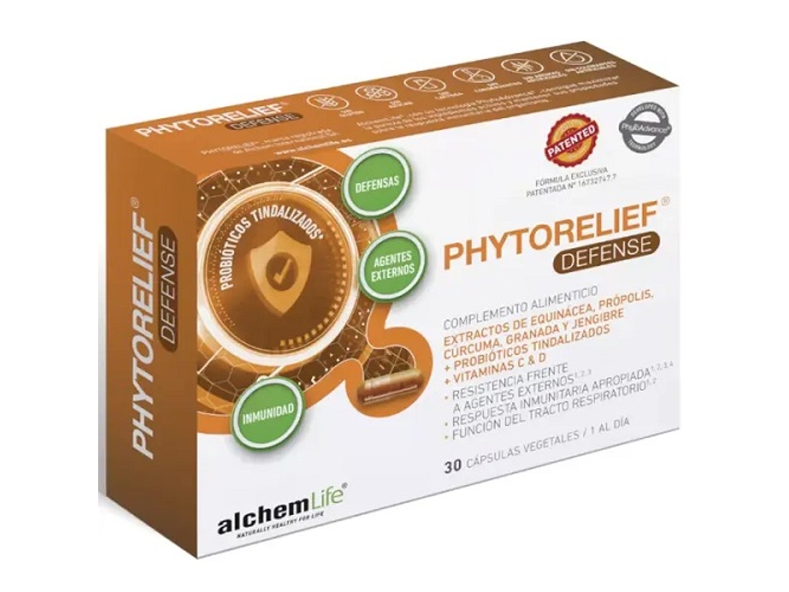 Phytorelief Defense 30 Cápsulas Vegetales ALCHEMLIFE