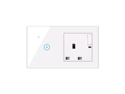 Enchufe Inteligente 2 En 1 Con Control Por Voz Y Aplicación Táctil Para Alexa - Blanco