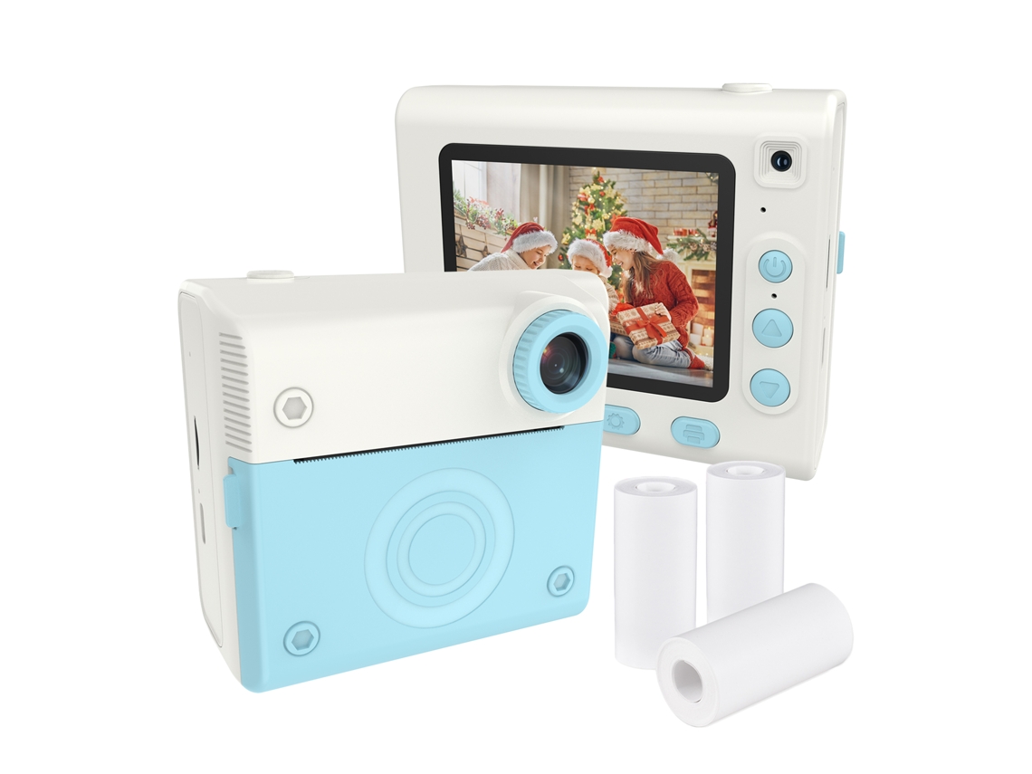 Cámara instantánea para niños con impresora, mini cámara digital de juguete para niñas y niños.
