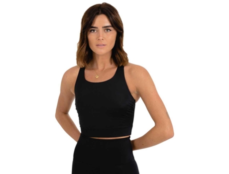 Top de Mujer para Fitness AQÜE APPAREL Control Negro (S)