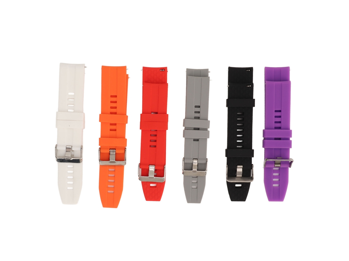 6 Pulseras Inteligentes De Silicona De 22 Mm Para Hombre Y Mujer Con Cierre Rápido Para Gt2 Y Gt3.