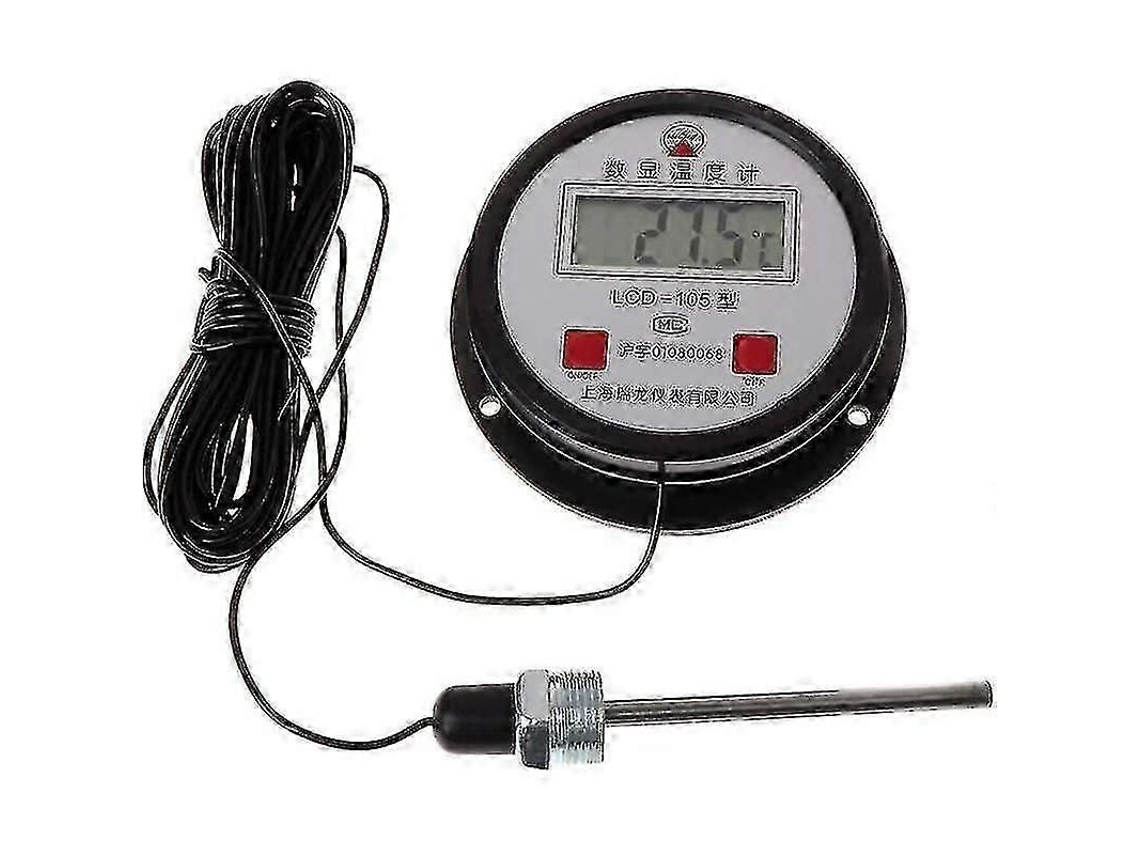 Termómetro digital de alta temperatura GOKOCO con sonda de 10 m para uso industrial.