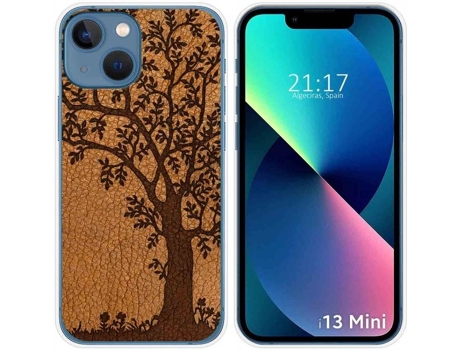 Carcasa iPhone 13 Mini (5.4) TUMUNDOSMARTPHONE Cuero 03 Dibujos Multicolor