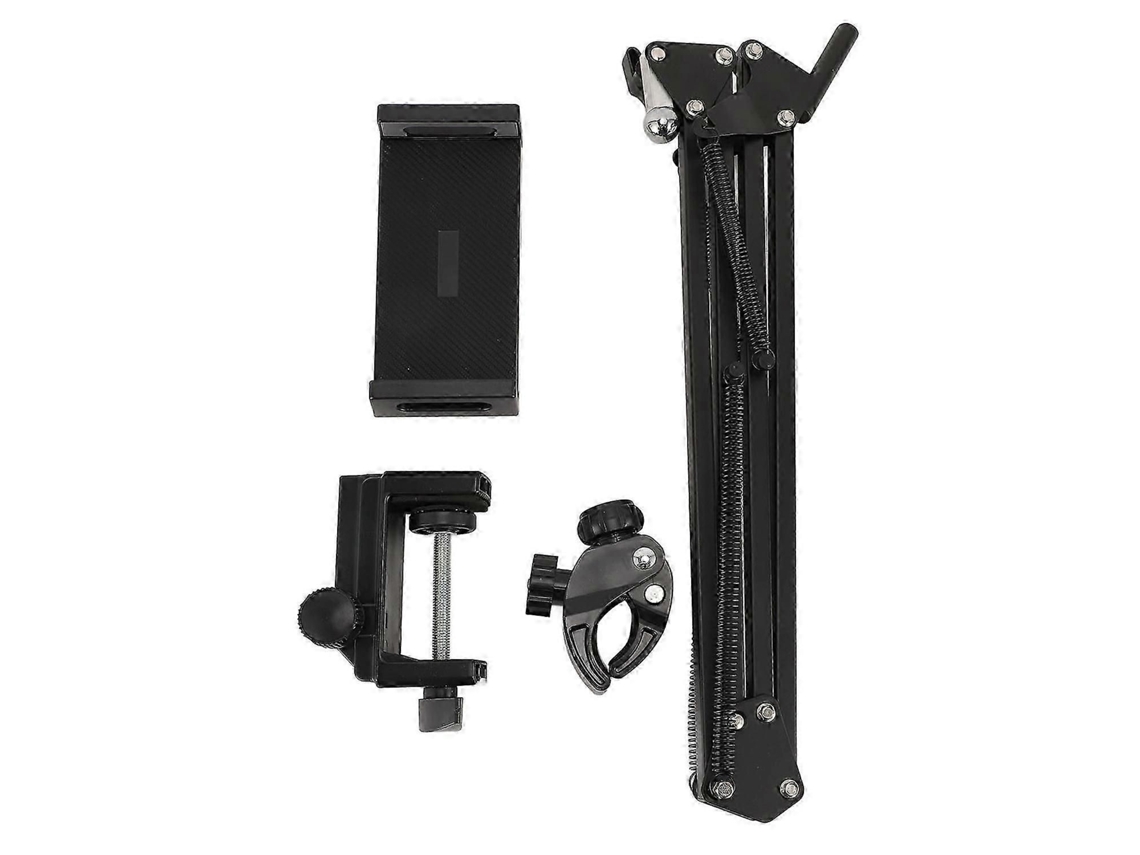 Suporte Para Secador De Cabelo Com Fixação Por Grampo, Ajustável, Em Aço Inoxidável, Com Função De Fixação Por Telefone.