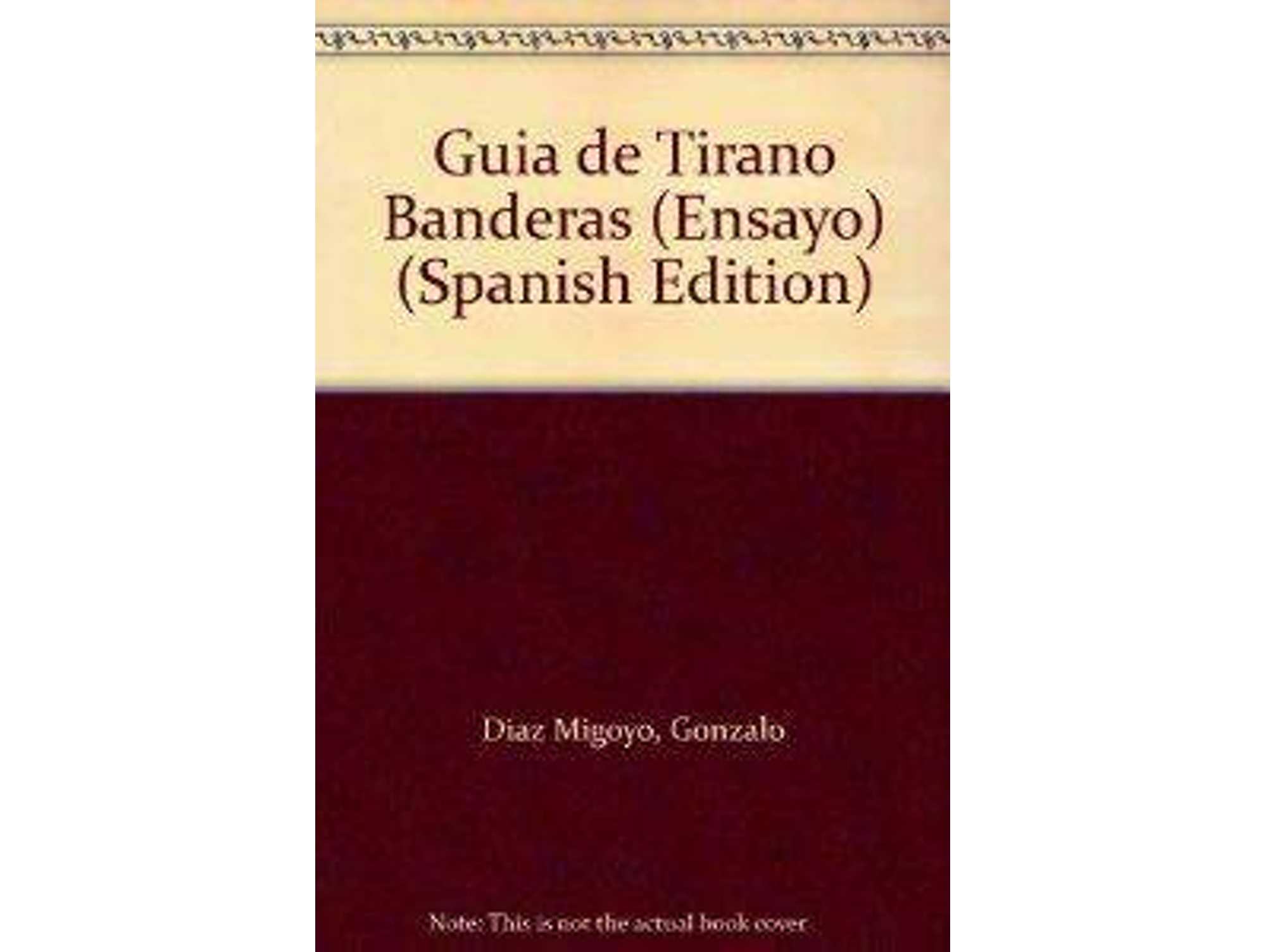 Libro Guia Tirano Banderas de Diaz (Español)