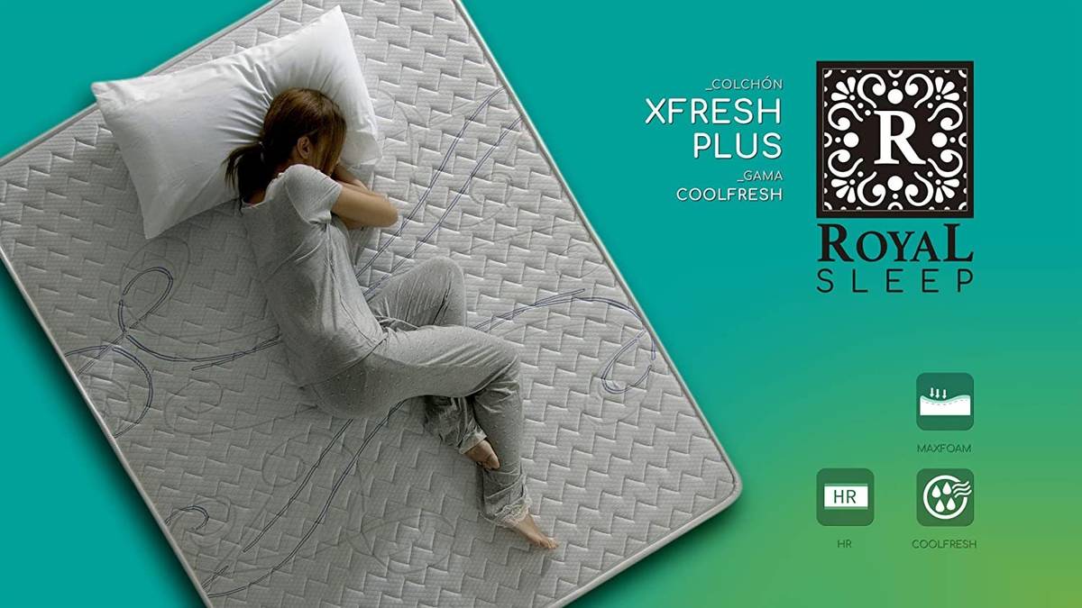 Colchón ROYAL SLEEP CP2160009019000 (90x190 cm - Espuma HR Viscoelástica)