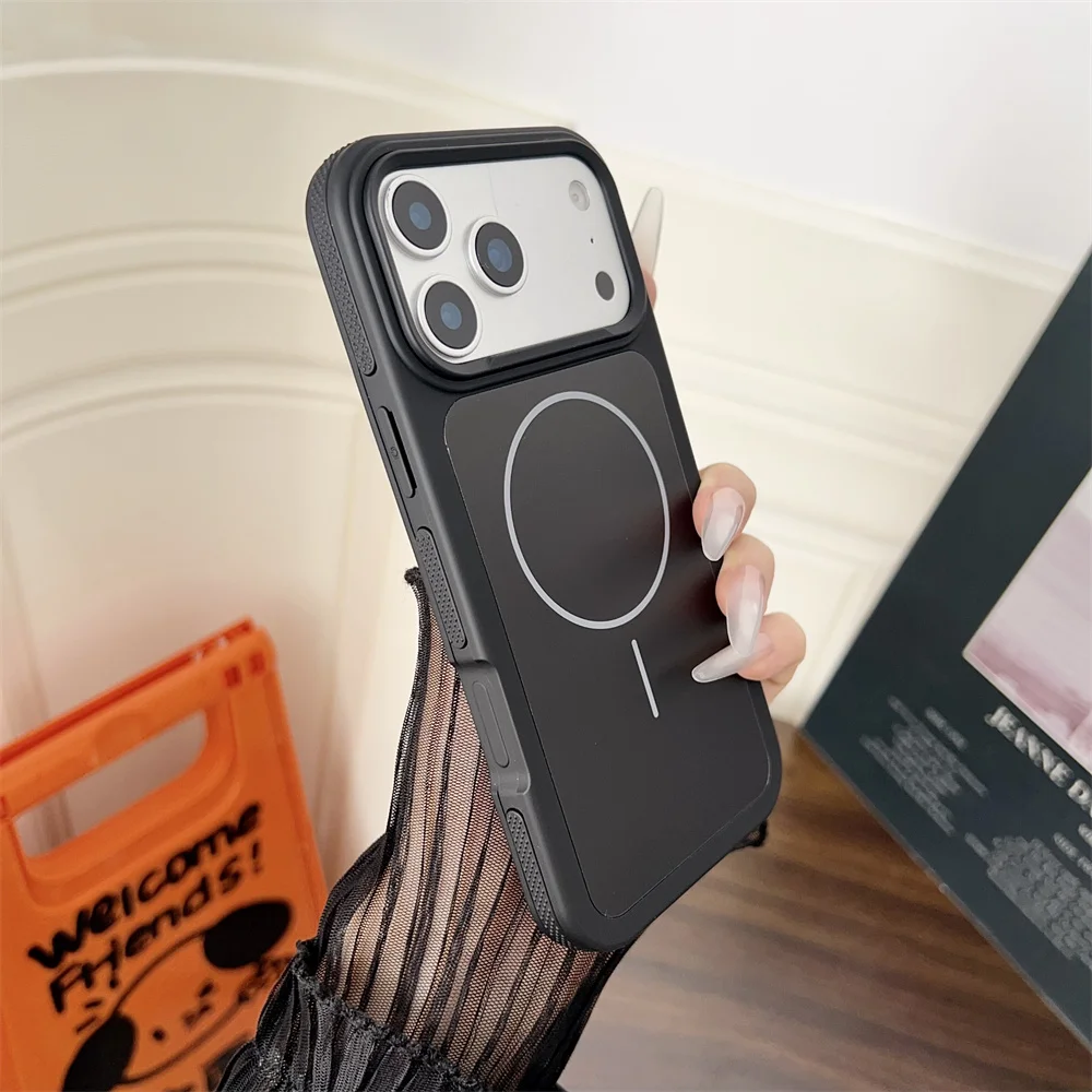 (iphone 16 Plus, Negro) Funda Magnética Para Teléfono Magsafe